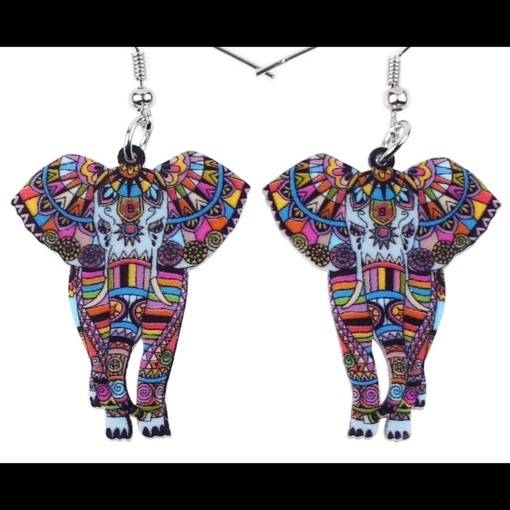 NEW Elephant Earrings - Picture 2 of 2